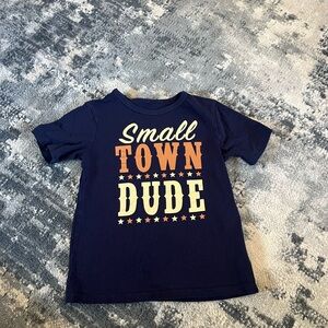 The Children's Place Navy 'Small Town Dude' Tee